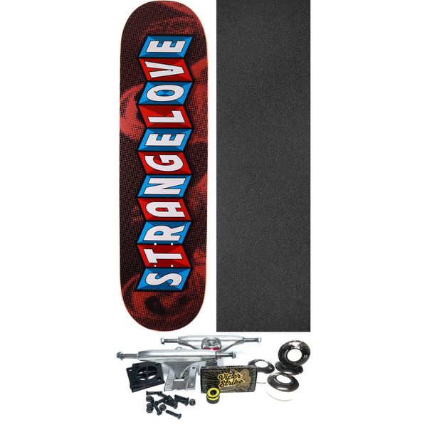 StrangeLove Skateboards Carousel Logo Skateboard Deck - 8.5" x 32.25" - Complete Skateboard Bundle